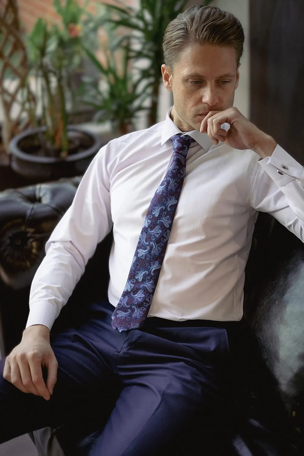 Mens Shirts | Mens Long Sleeve Shirt | French Cuff Dress Shirts for Men | Mens Stylish Formal Shirts | Button Up Shirt Men