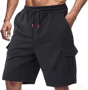 Men's Slim Fit Chino Shorts - Stretch Flat Front 9-Inch Dressy Casual Shorts for Summer, Office, Date Night, Tailored Look