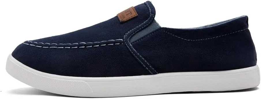 Men's Slip-on Loafers Casual Canvas Shoes Fashion Boat Shoes Casual Comfortable Lightweight Walking