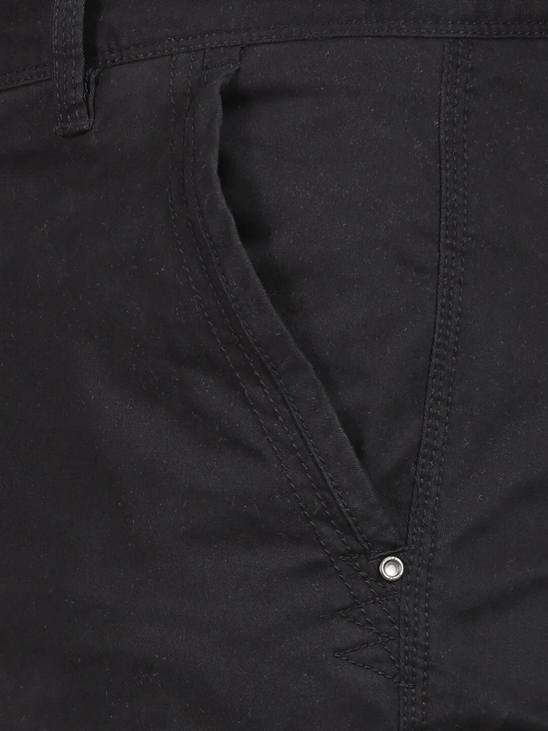 Mid Night Navy Solid Cargo Pants