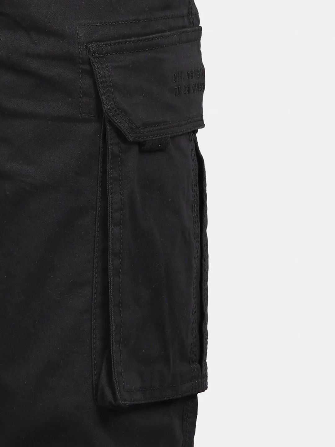 Mid Night Navy Solid Cargo Pants