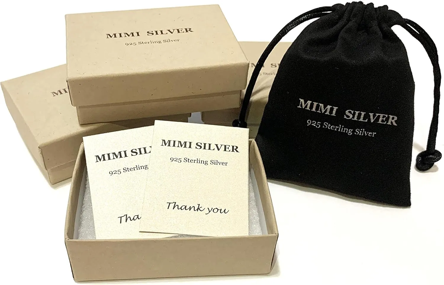 Mimi 925 Sterling Silver 7 Day 7 Band Stacked Stacking Band Ring
