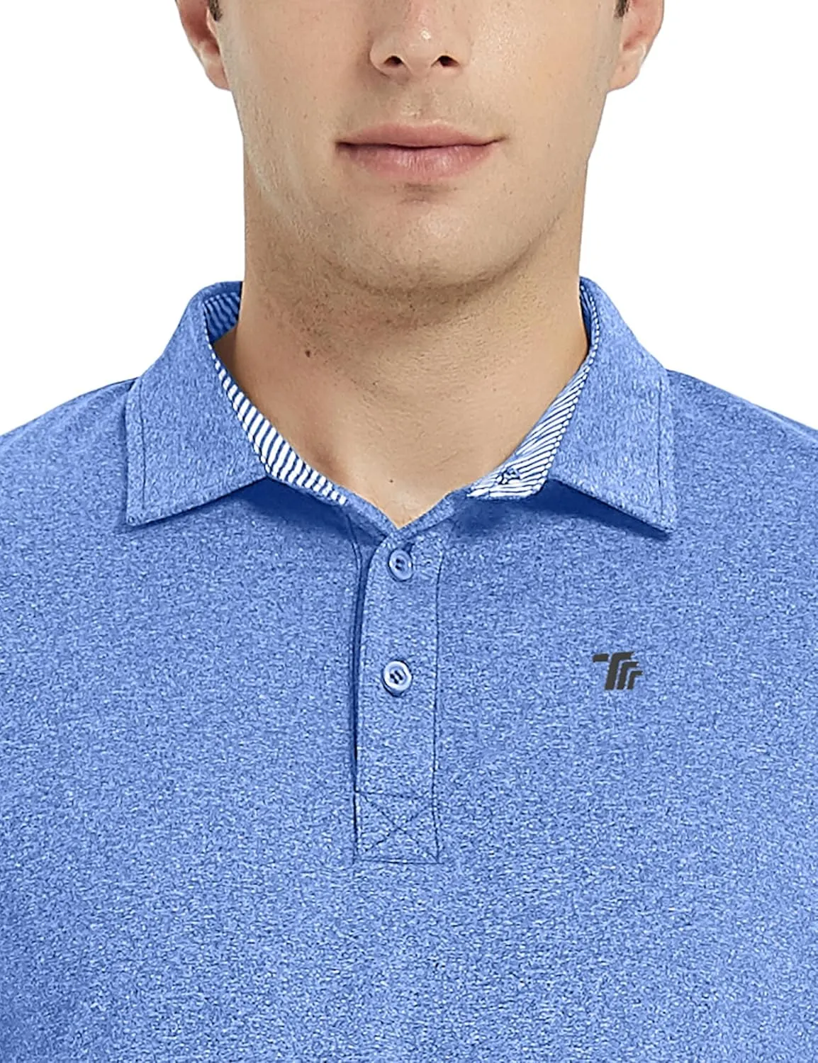 MoFiz Men's Long Sleeve Shirts Quarter Zip Pullover Men's Polo Shirts Quick Dry