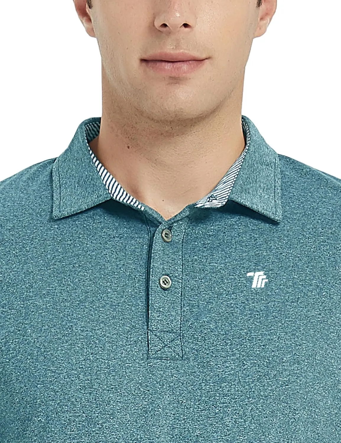 MoFiz Men's Long Sleeve Shirts Quarter Zip Pullover Men's Polo Shirts Quick Dry