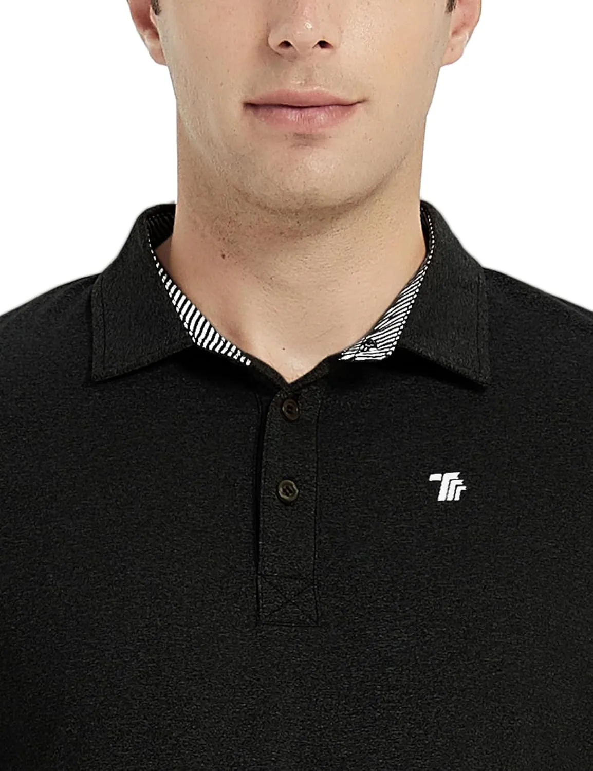 MoFiz Men's Long Sleeve Shirts Quarter Zip Pullover Men's Polo Shirts Quick Dry