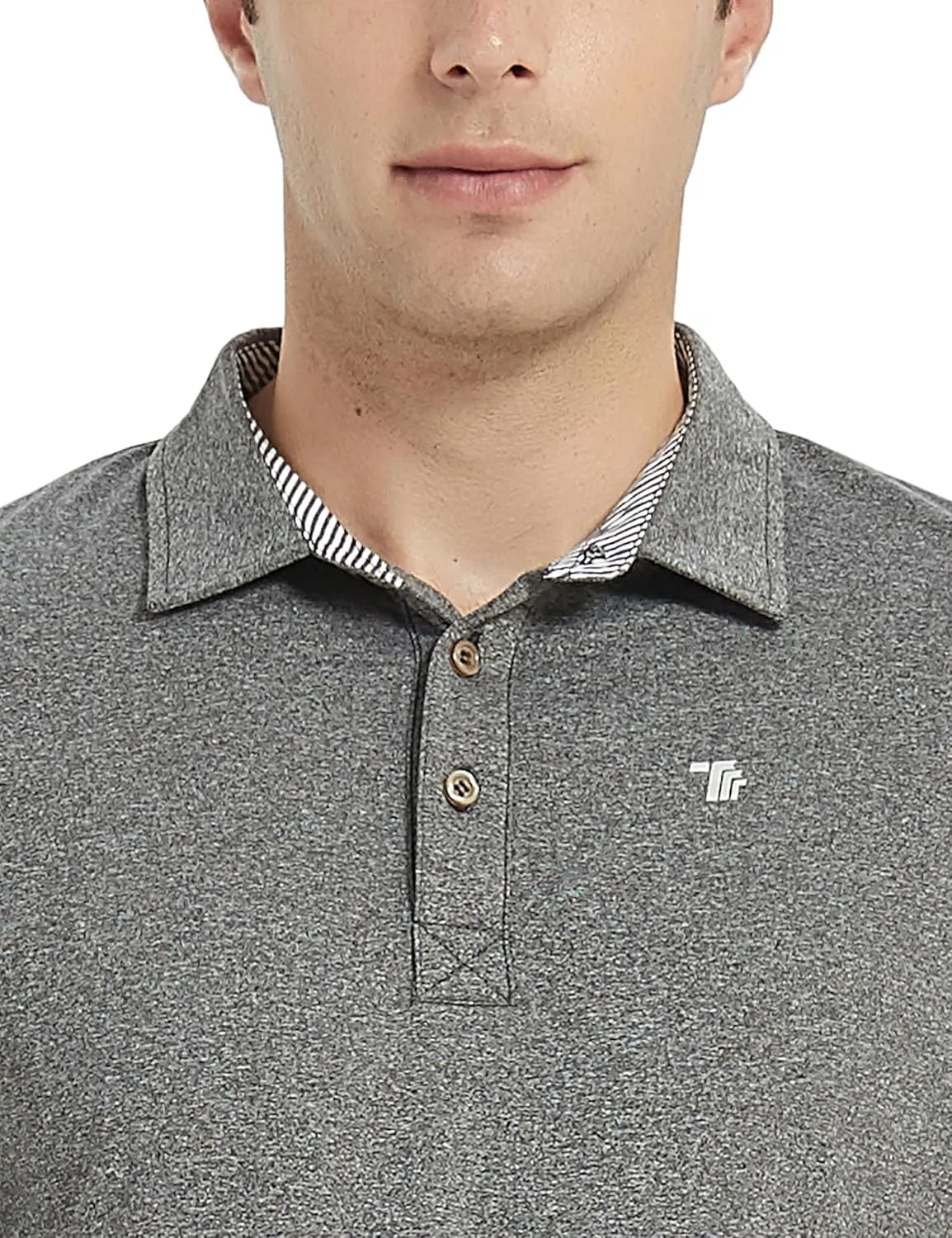 MoFiz Men's Long Sleeve Shirts Quarter Zip Pullover Men's Polo Shirts Quick Dry