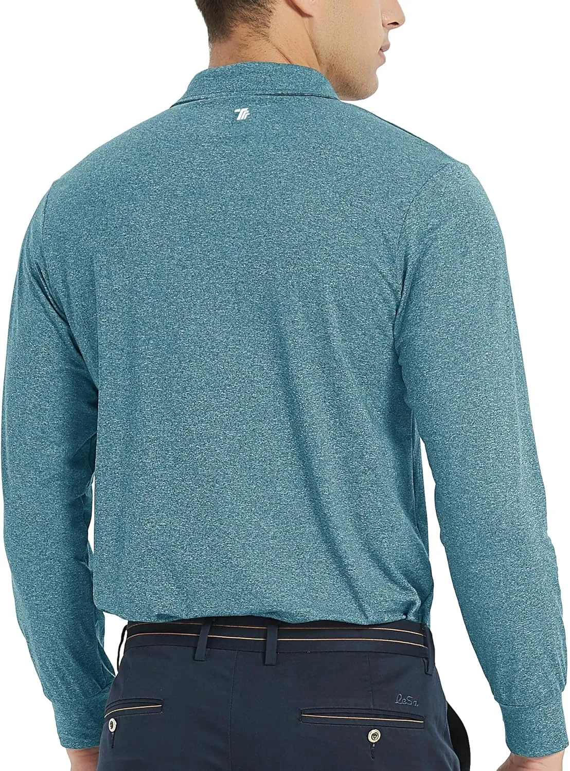 MoFiz Men's Long Sleeve Shirts Quarter Zip Pullover Men's Polo Shirts Quick Dry