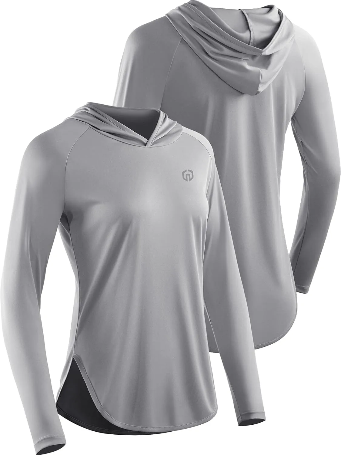 NELEUS Women's Sun Protection Running Shirts Workout Athletic Shirts with Hoods
