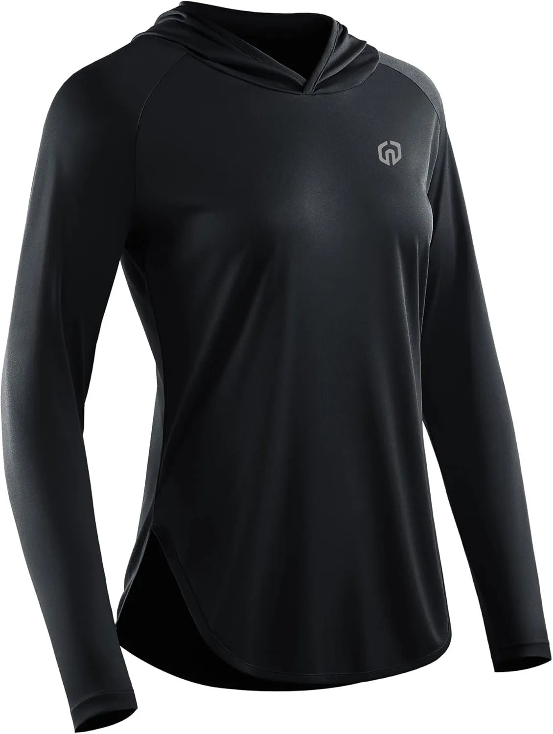 NELEUS Women's Sun Protection Running Shirts Workout Athletic Shirts with Hoods