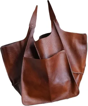 New Ladies Leather Satchel Handbag Work Handbag Shoulder Bag Purse Soft Messenger Bag Oversized Bag