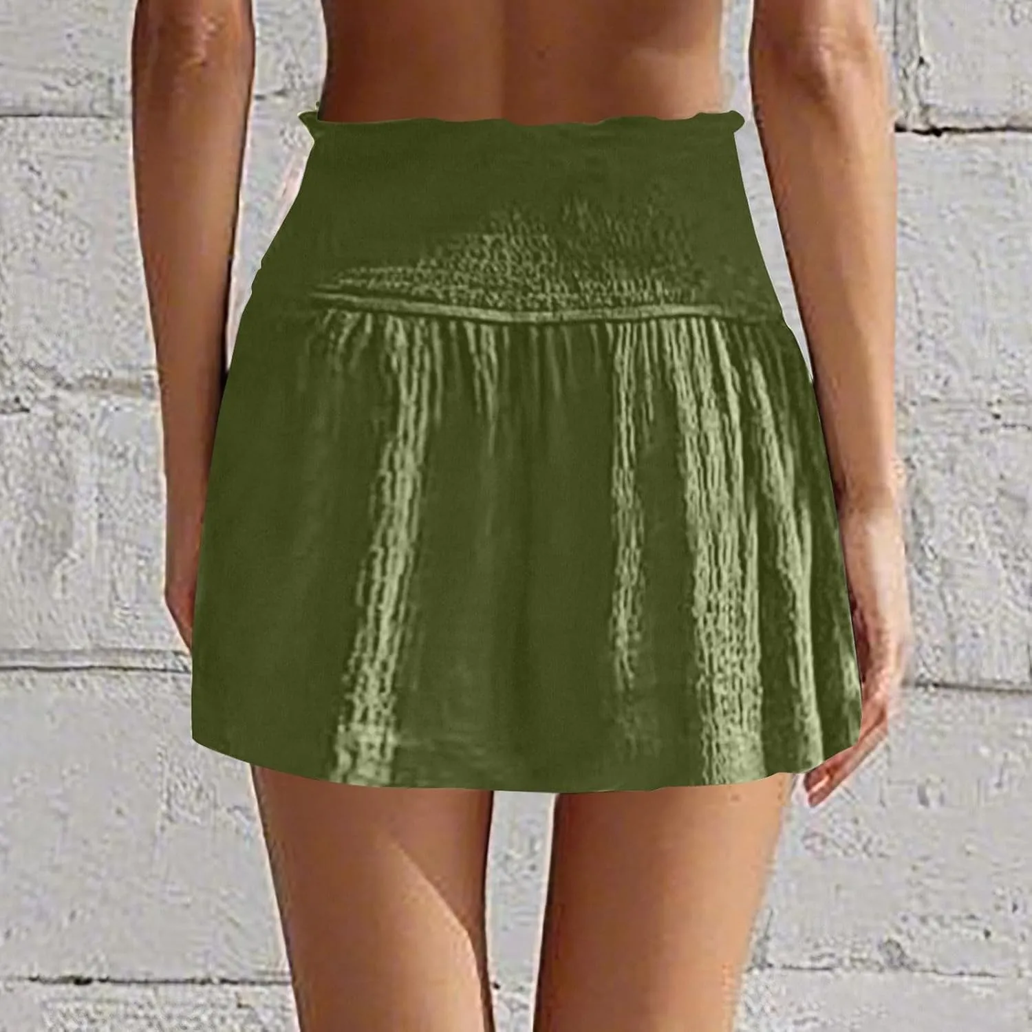 New Women's High Waisted Pleated Casual Shorts Running Shorts Women