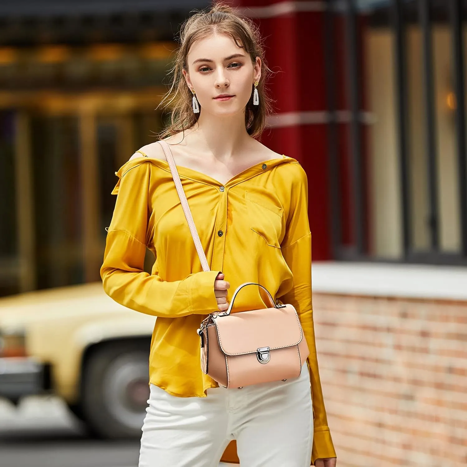 NICOLE & DORIS Small Handbags Crossbody Bag for Women Elegant Shoulder Bag PU Leather Ladies Messenger Bags Satchel Bag