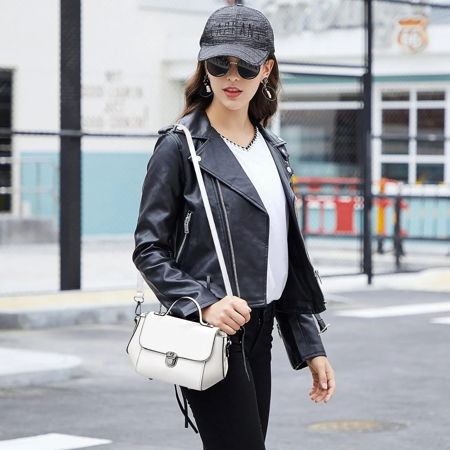 NICOLE & DORIS Small Handbags Crossbody Bag for Women Elegant Shoulder Bag PU Leather Ladies Messenger Bags Satchel Bag