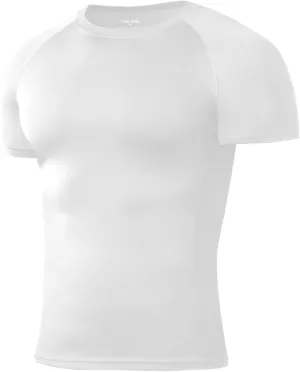 Niksa Men's Compression Shirts, Compression Shirts for Men Short Sleeve Athletic, Quick Dry Workout T Shirts Base Undershirt
