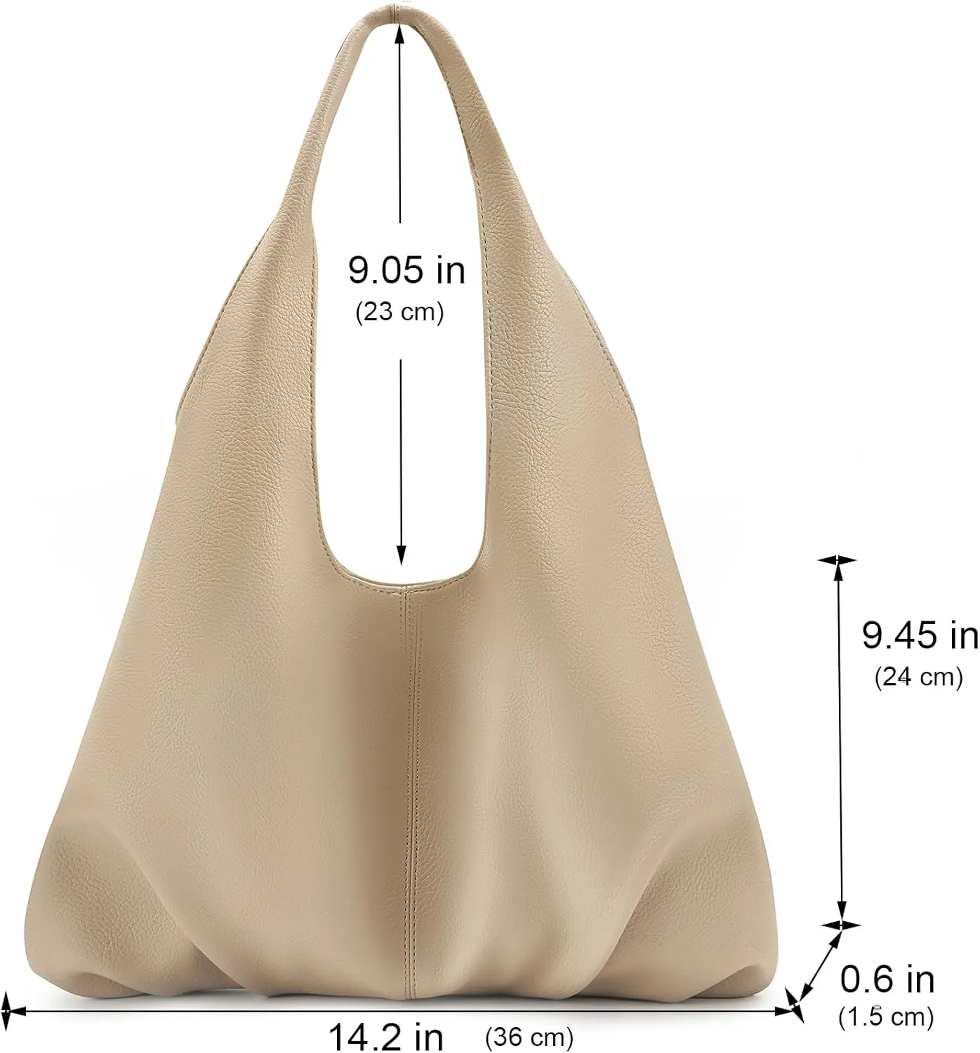 NIUEIMEE ZHOU Hobo Handbags for Women Retro Vegan Leather Shoulder Bags Tote Clutch Purses