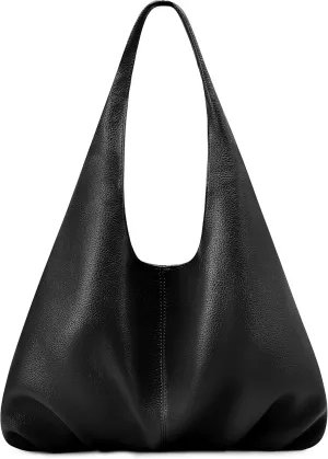 NIUEIMEE ZHOU Hobo Handbags for Women Retro Vegan Leather Shoulder Bags Tote Clutch Purses