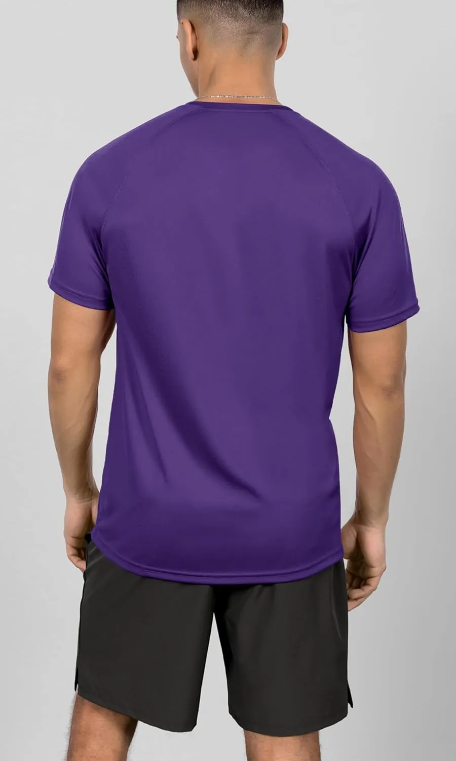 ODODOS Men's Quick Dry Short Sleeve Shirts UPF 50  Sun Protection SPF Athletic Tops Workout T-Shirts