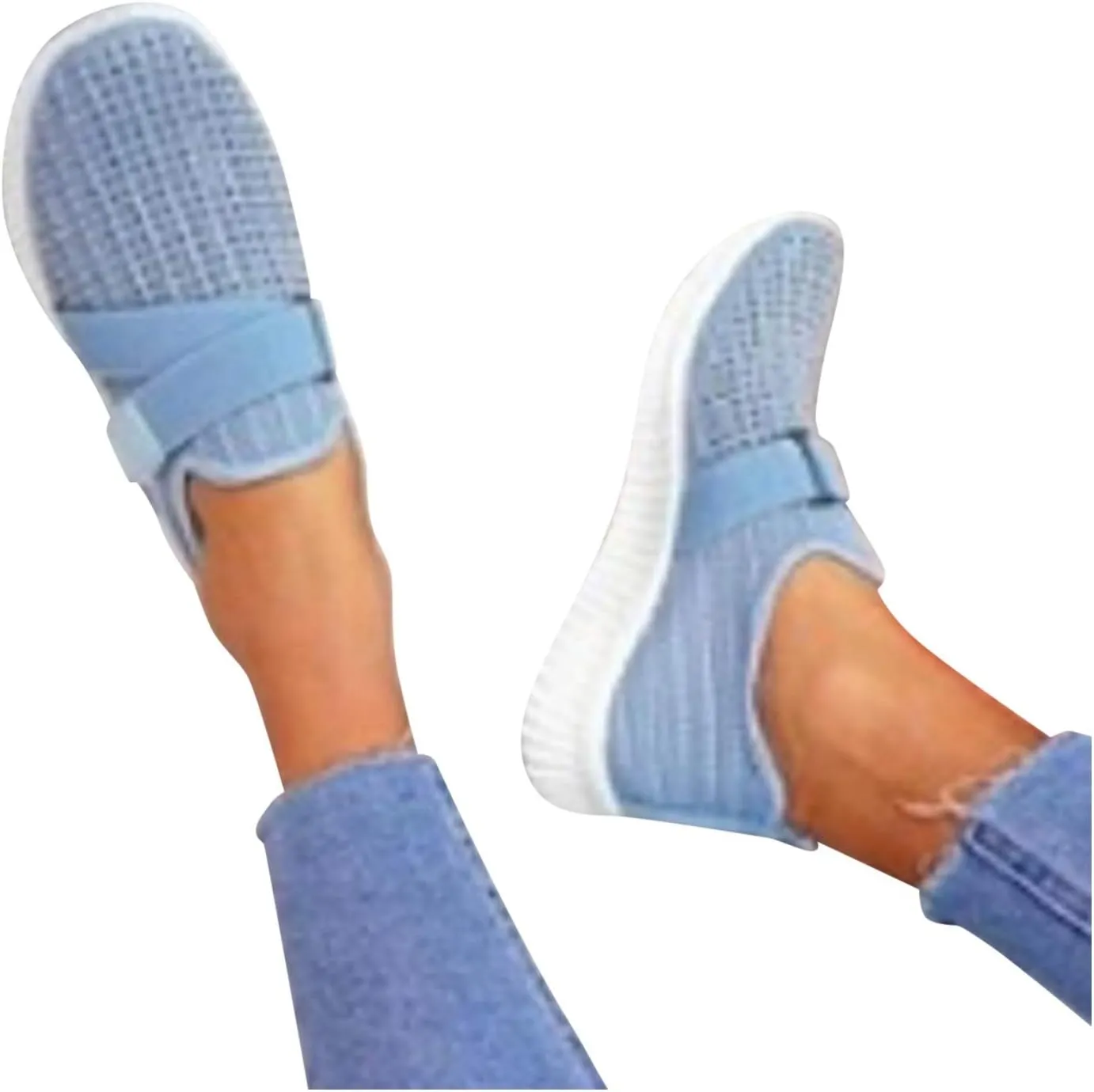 Orthopedic Shoes for Women Slip On Walking Shoes with Arch Support Breathable Lightweight Running Sneakers