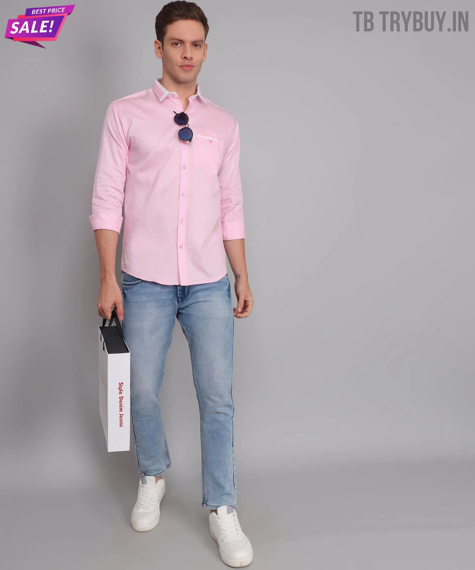 Pink Solid Shirt