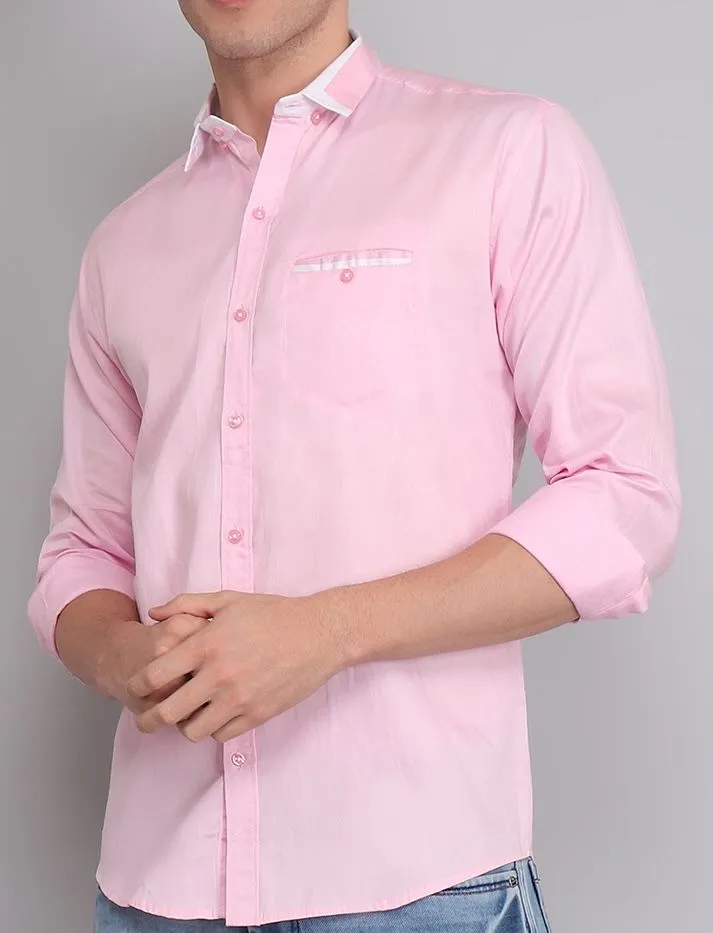 Pink Solid Shirt