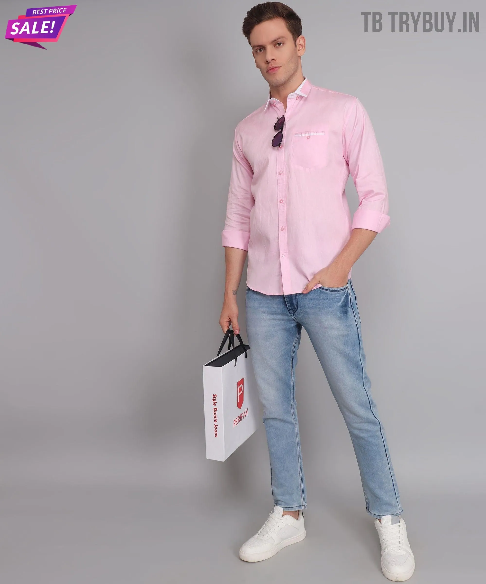 Pink Solid Shirt