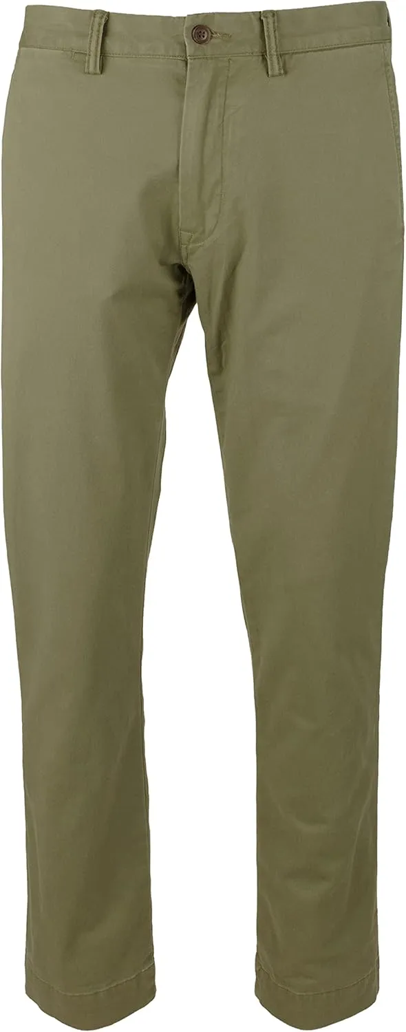 Polo Ralph Lauren Men's Stretch Slim Fit Chino Pants OGrn 33WX30L Olive Green