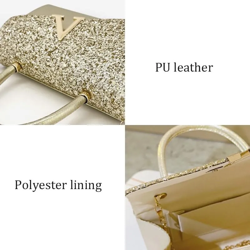 PU Leather Evening Bag Womens Versatile Clutch Purses