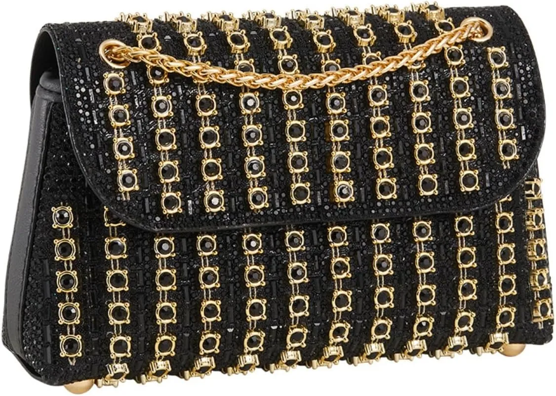 Rhinestone Clutch Purses for Women Cross Body Purse Chain Shoulder Bags Sparkly Evening Bags for Cocktail Prom Party Wedding