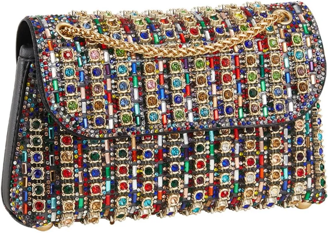 Rhinestone Clutch Purses for Women Cross Body Purse Chain Shoulder Bags Sparkly Evening Bags for Cocktail Prom Party Wedding