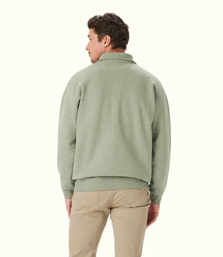 R.M.Willams Mulyungarie 1/4 Zip Sweatshirt Green Marle