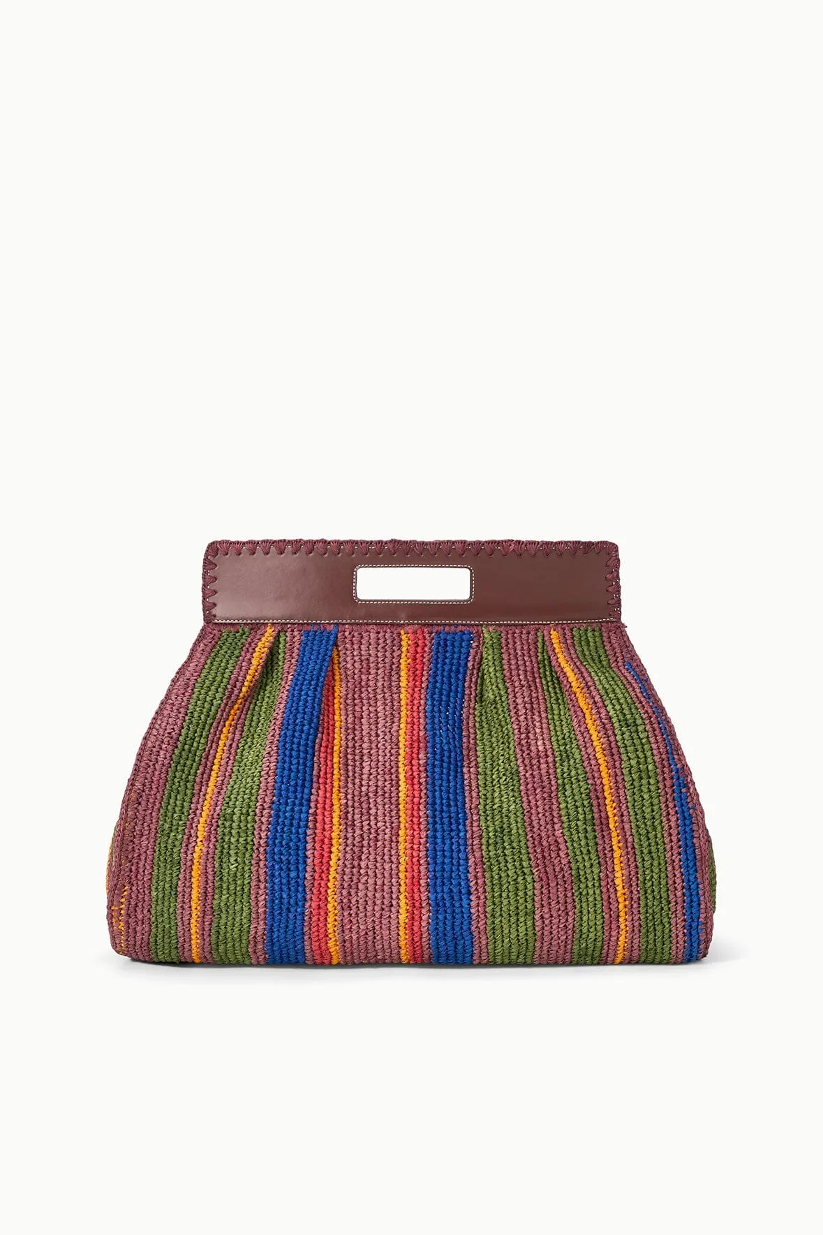 RUE TOTE BAG | JUNGLE STRIPE RAFFIA