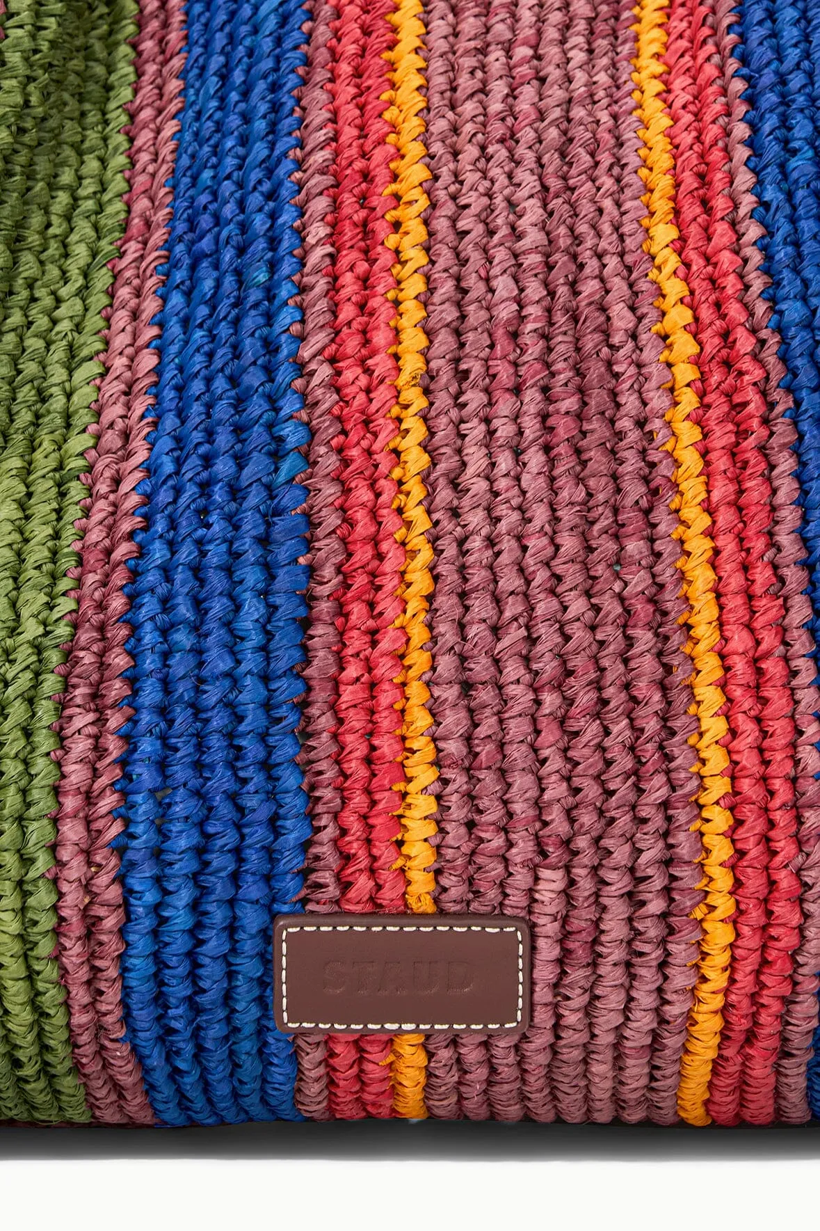 RUE TOTE BAG | JUNGLE STRIPE RAFFIA