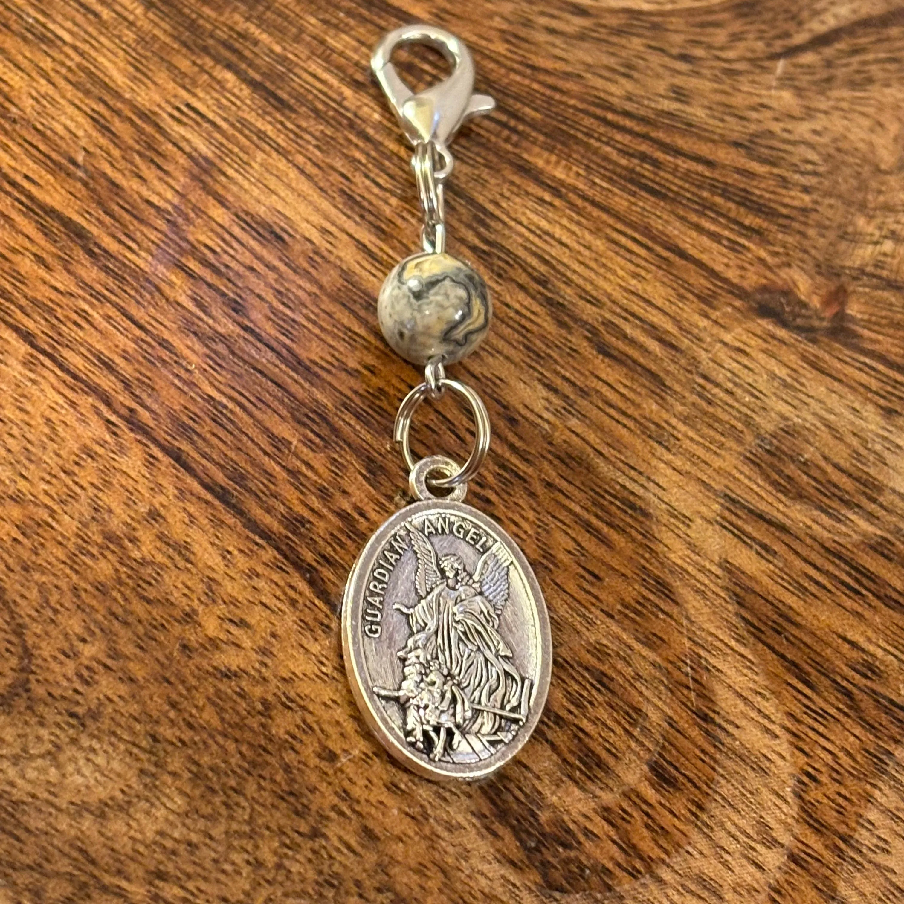 Saint Michael Medal Rosary Marker/Key Clip
