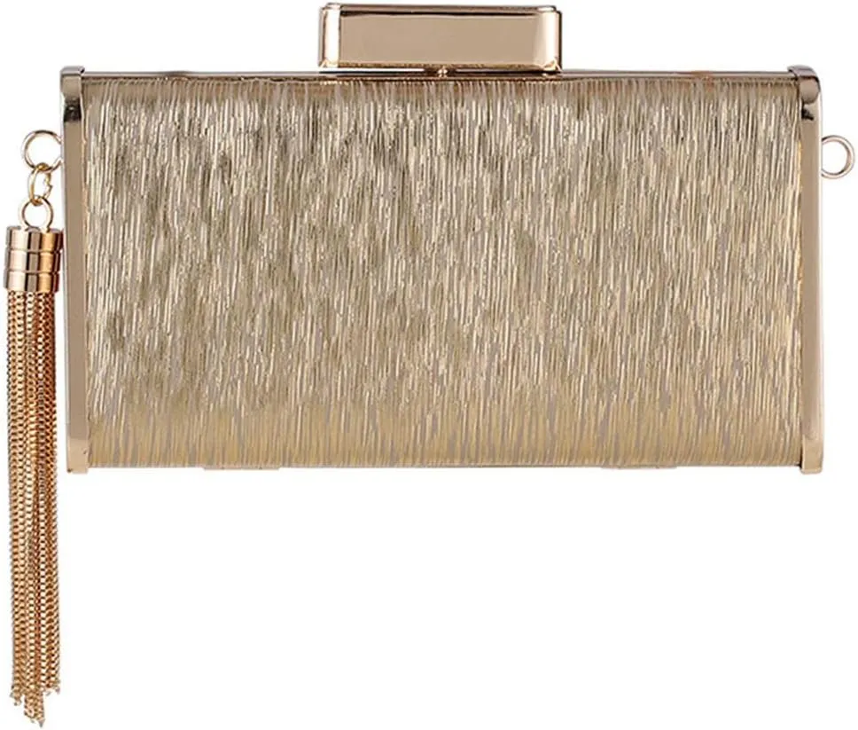 Sequin PU Handbag Bag Woman Tassel Evening Bags Clutch Purse Chain Shoulder Messenger Bag