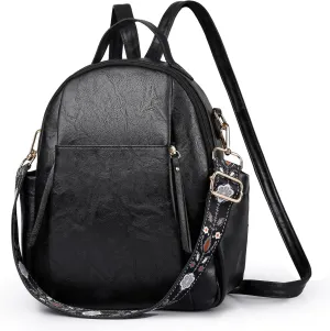 Small Backpack for Women Designer Leather Mini Backpack Purse Ladies Fashion Roomy Shoulder Handbag