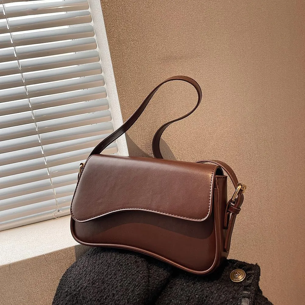 Small Shoulder Bag Y2K Purse for Women Crocodile Handbag Clutch Purse Classic Retro Crossbody Bag Satchel