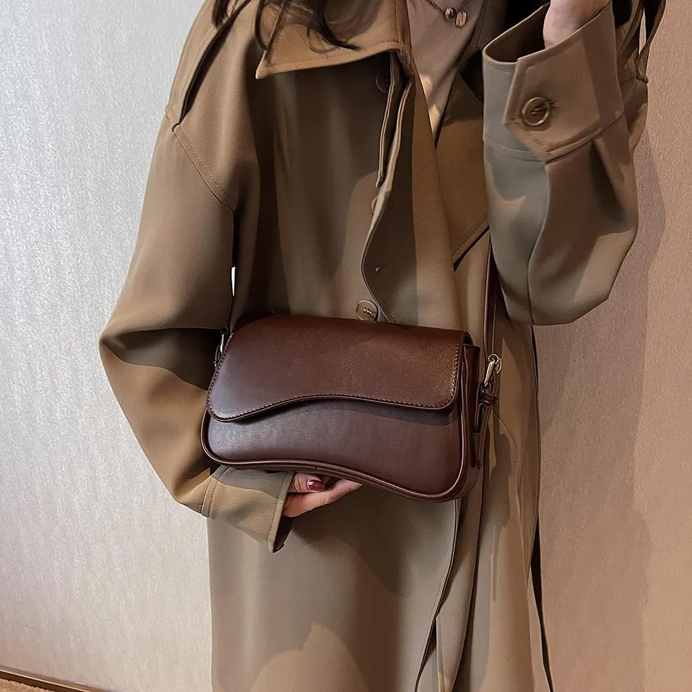 Small Shoulder Bag Y2K Purse for Women Crocodile Handbag Clutch Purse Classic Retro Crossbody Bag Satchel