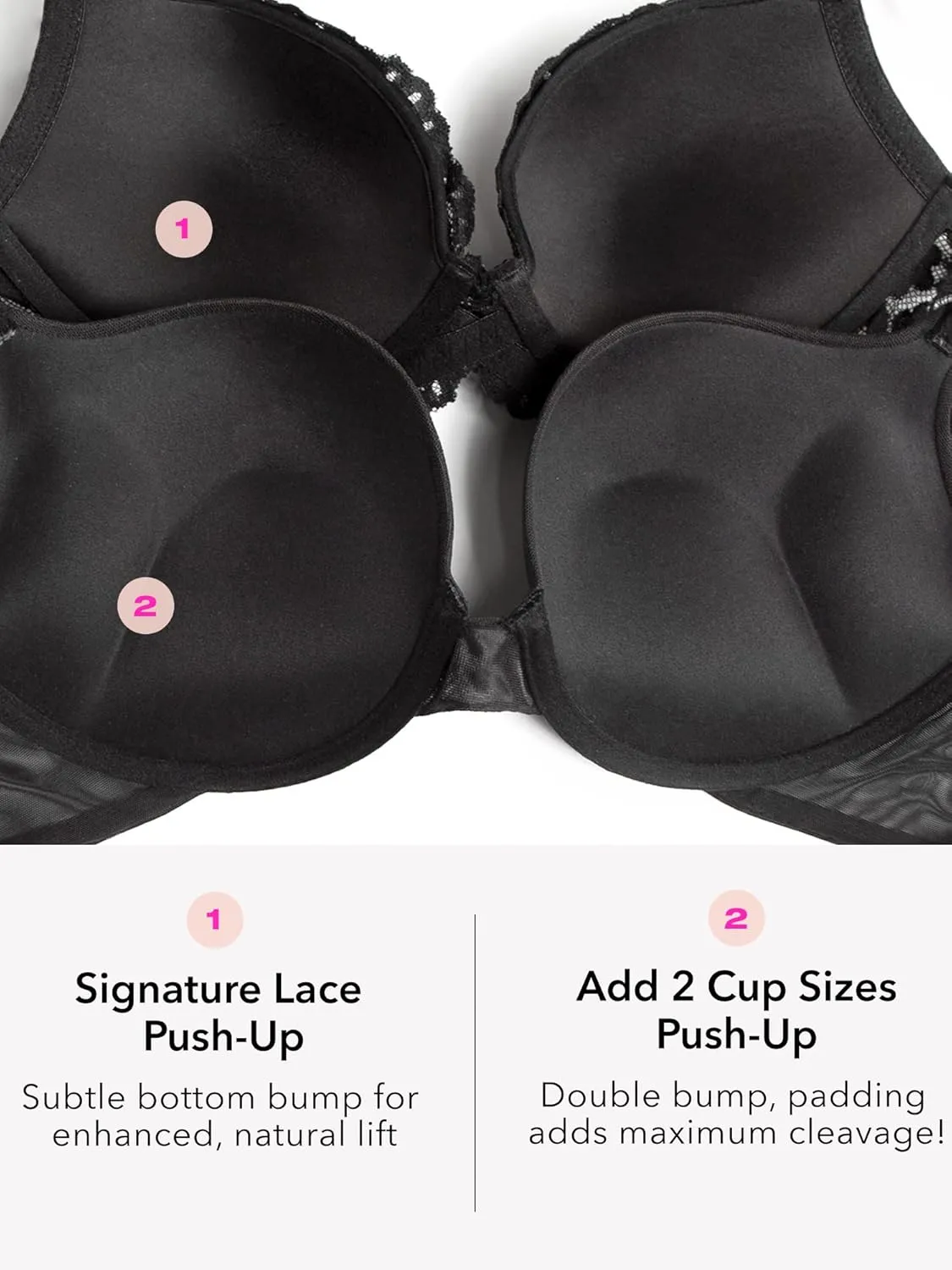 Smart & Sexy Women's Signature Lace Push Up Bra - Perfect for Seeking Effortless Style and Comfort