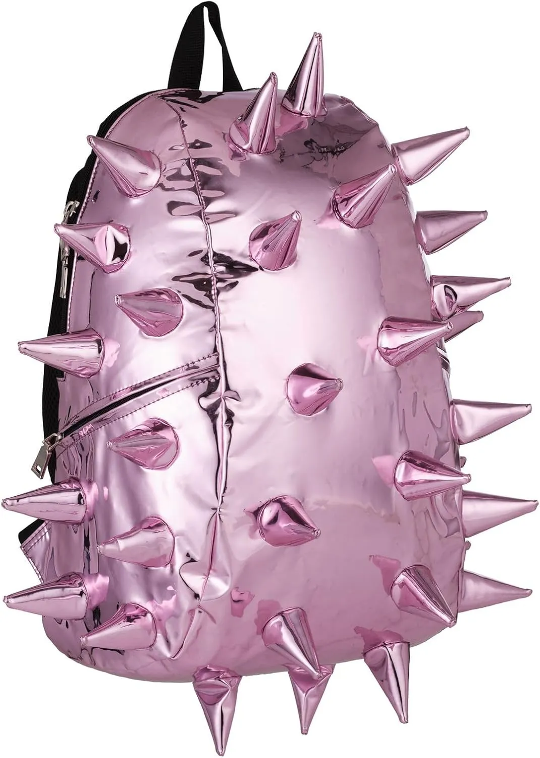 Spike Mirror Mirror Metallic Pink Premium 15" Laptop Backpack for Men & Women, Durable Lightweight Stylish Carry On Unisex Fun Casual Travel Commuter Bag