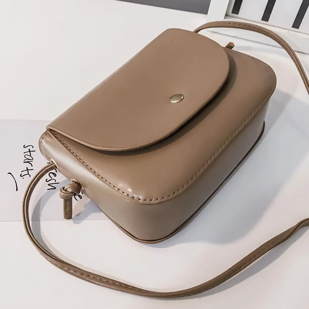 Square Crossbody Shoulder Bag Flap Clutch Bag Retro Satchel Handbag for Girls Casual Satchel Bag