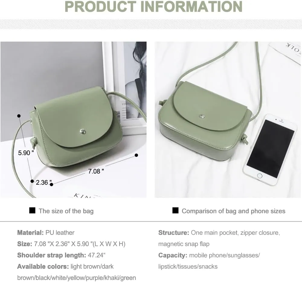 Square Crossbody Shoulder Bag Flap Clutch Bag Retro Satchel Handbag for Girls Casual Satchel Bag