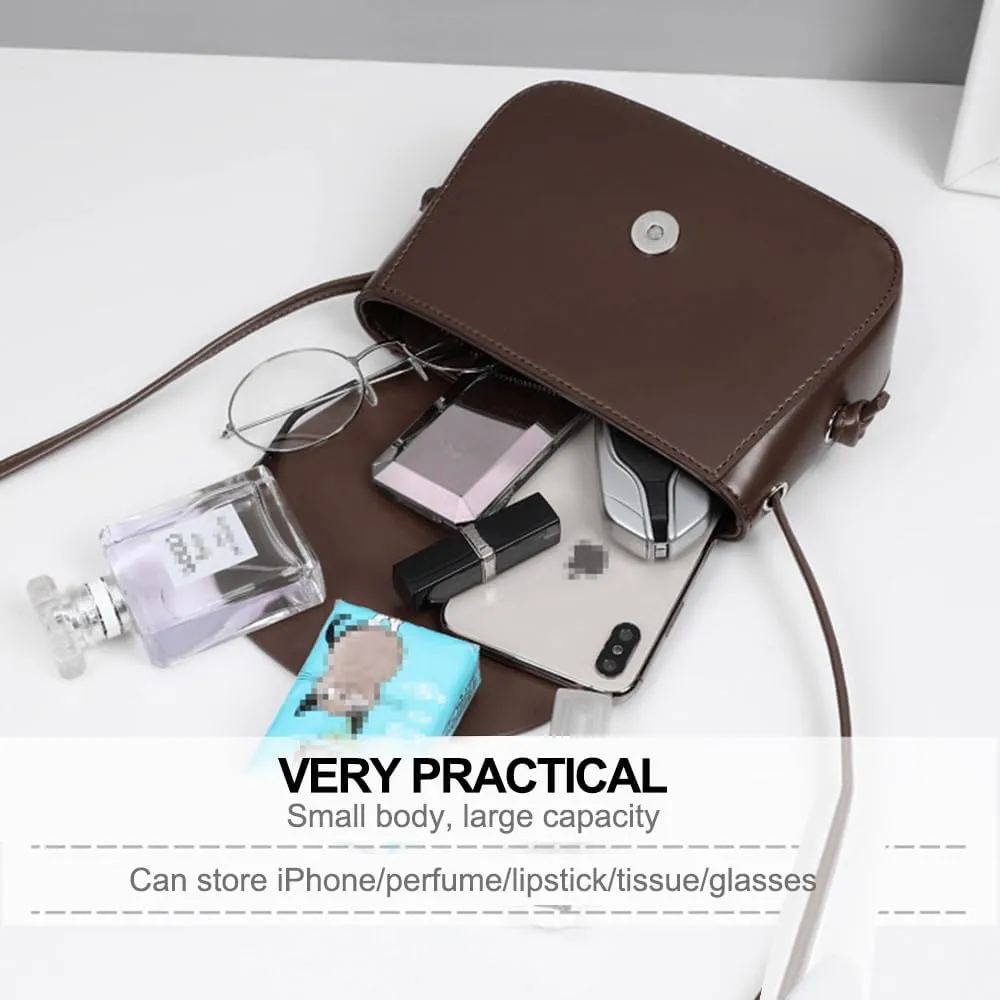Square Crossbody Shoulder Bag Flap Clutch Bag Retro Satchel Handbag for Girls Casual Satchel Bag
