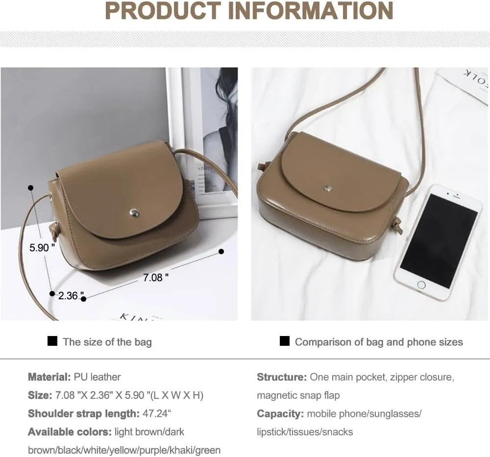 Square Crossbody Shoulder Bag Flap Clutch Bag Retro Satchel Handbag for Girls Casual Satchel Bag