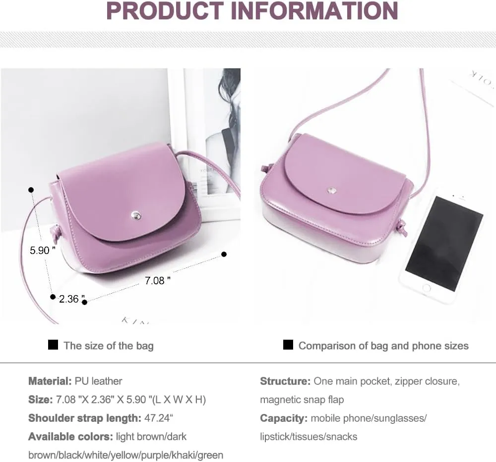 Square Crossbody Shoulder Bag Flap Clutch Bag Retro Satchel Handbag for Girls Casual Satchel Bag