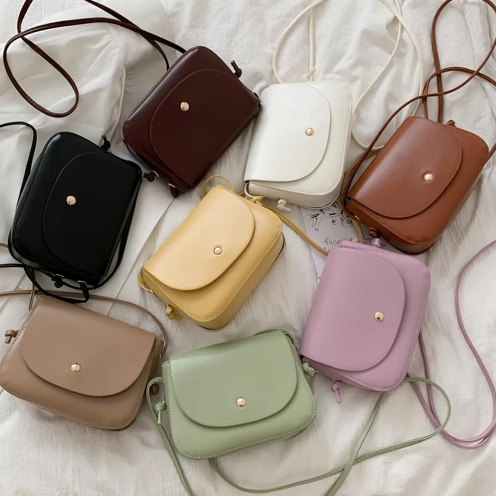 Square Crossbody Shoulder Bag Flap Clutch Bag Retro Satchel Handbag for Girls Casual Satchel Bag
