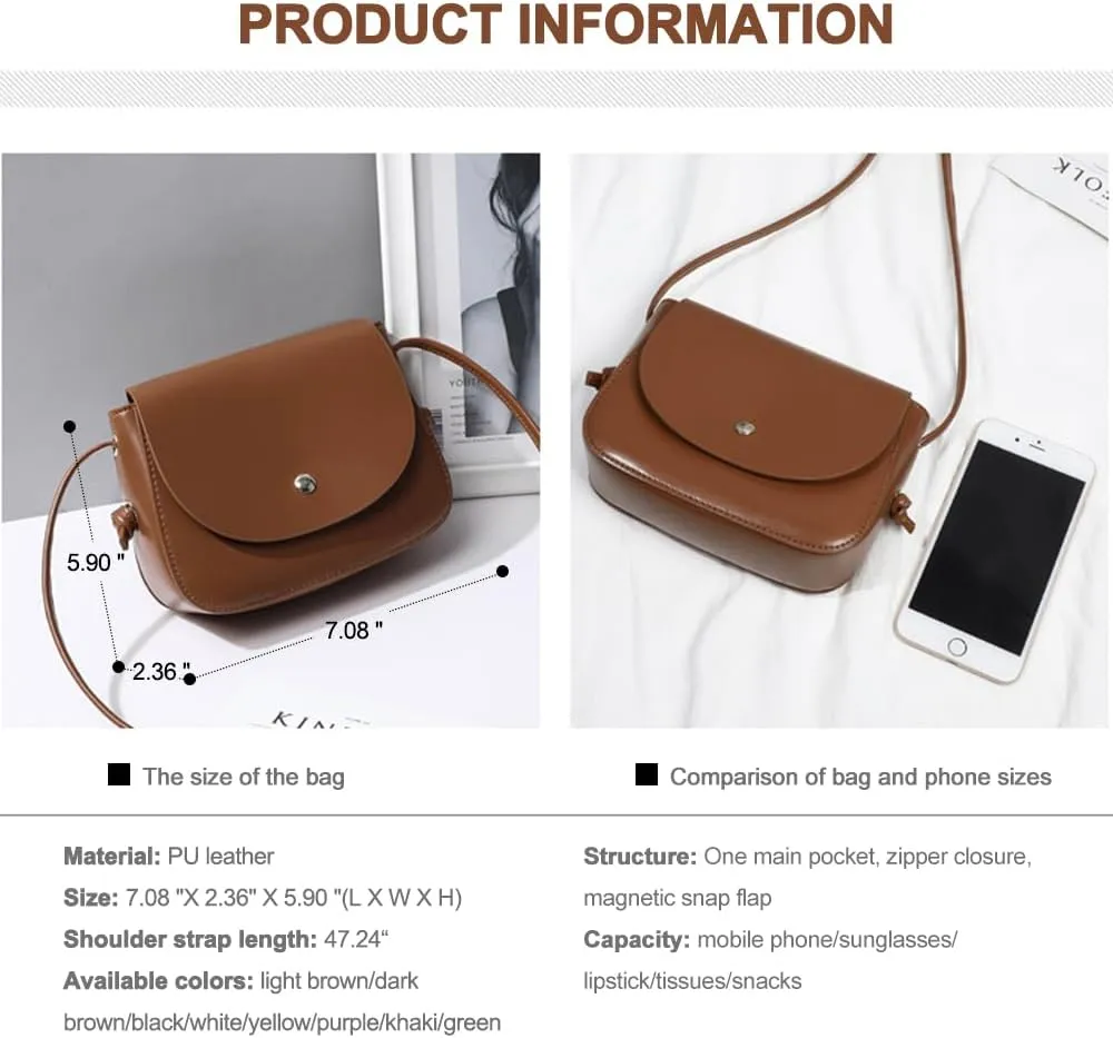 Square Crossbody Shoulder Bag Flap Clutch Bag Retro Satchel Handbag for Girls Casual Satchel Bag