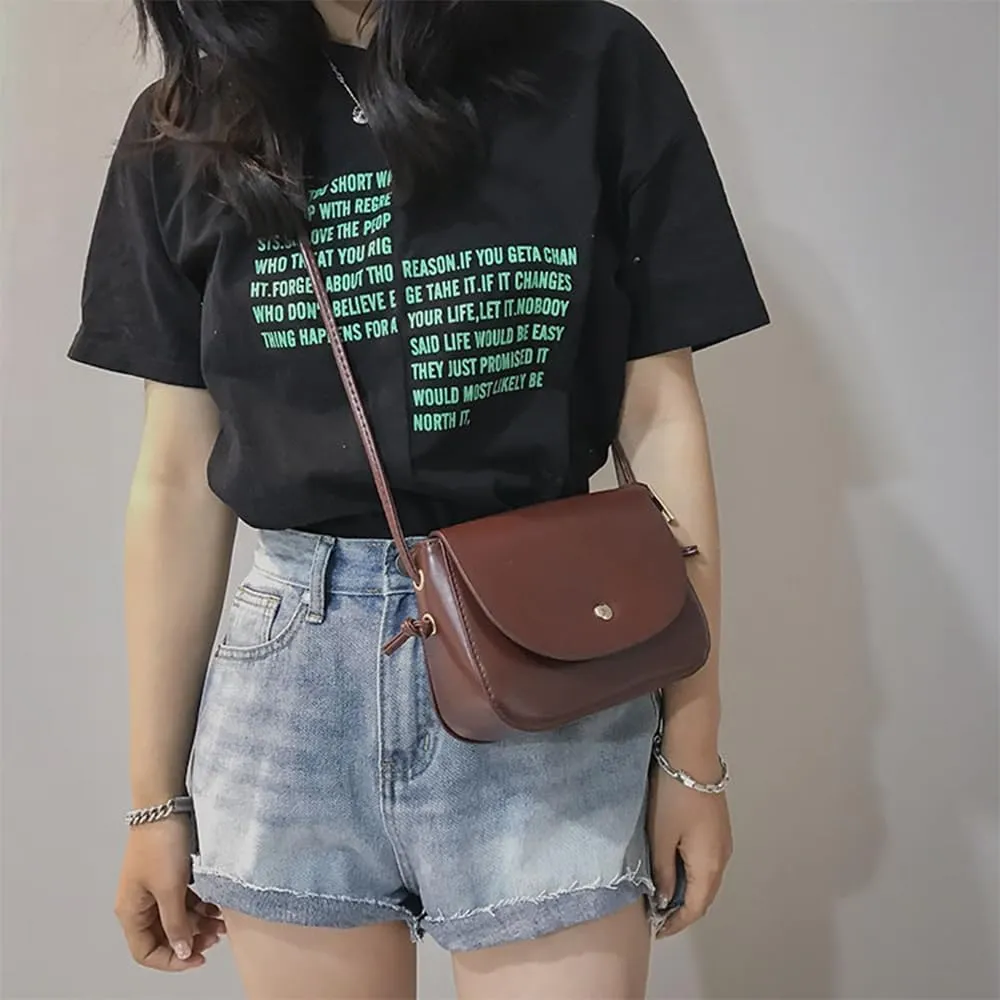 Square Crossbody Shoulder Bag Flap Clutch Bag Retro Satchel Handbag for Girls Casual Satchel Bag