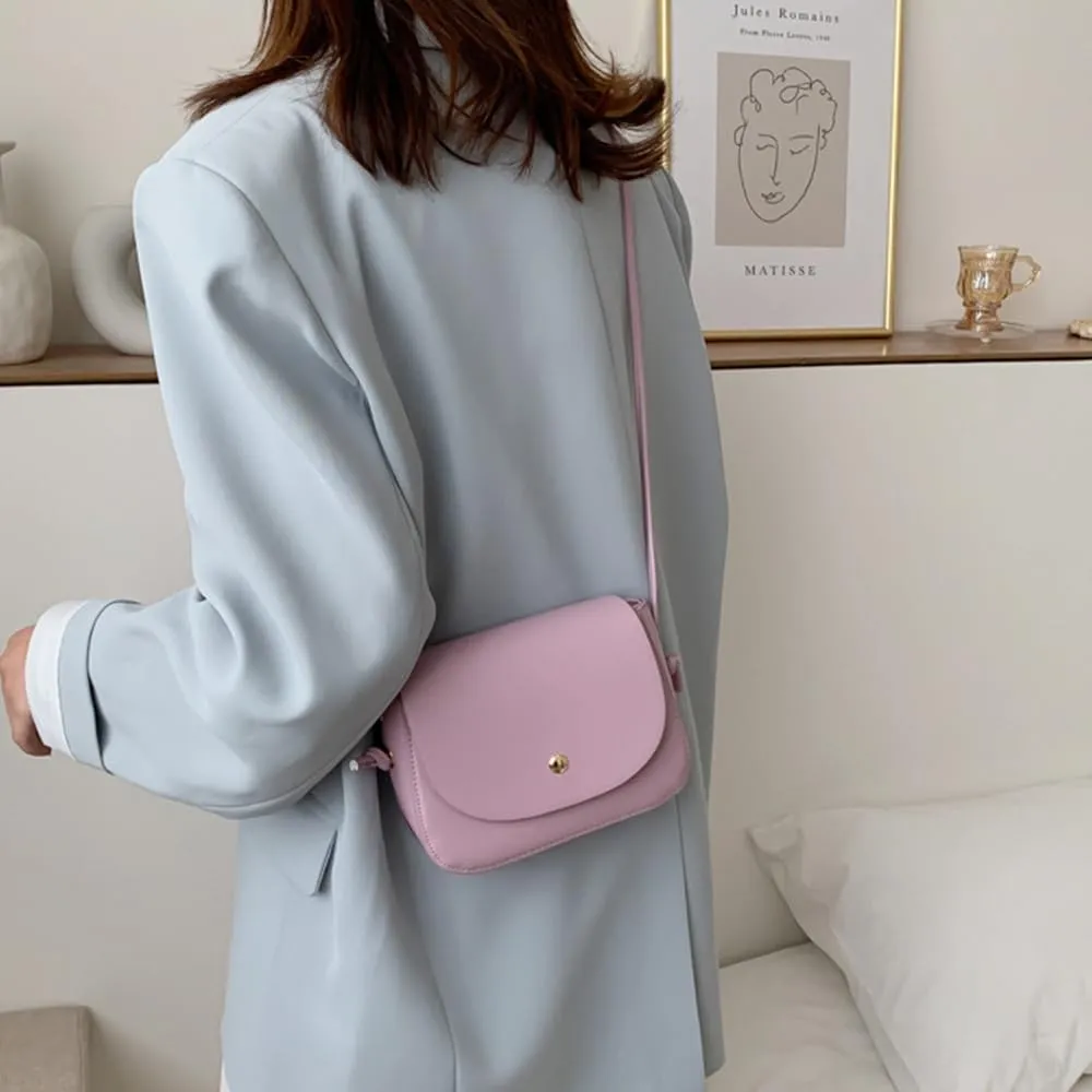Square Crossbody Shoulder Bag Flap Clutch Bag Retro Satchel Handbag for Girls Casual Satchel Bag