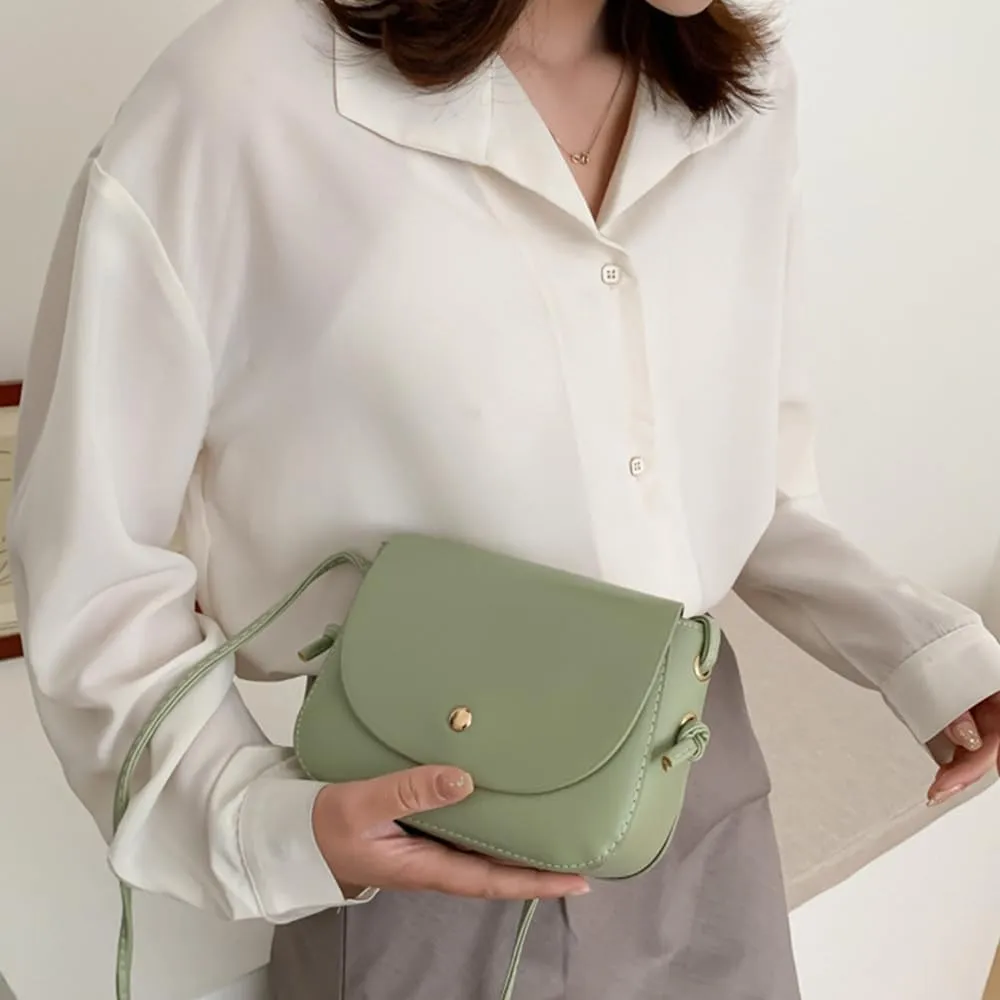 Square Crossbody Shoulder Bag Flap Clutch Bag Retro Satchel Handbag for Girls Casual Satchel Bag