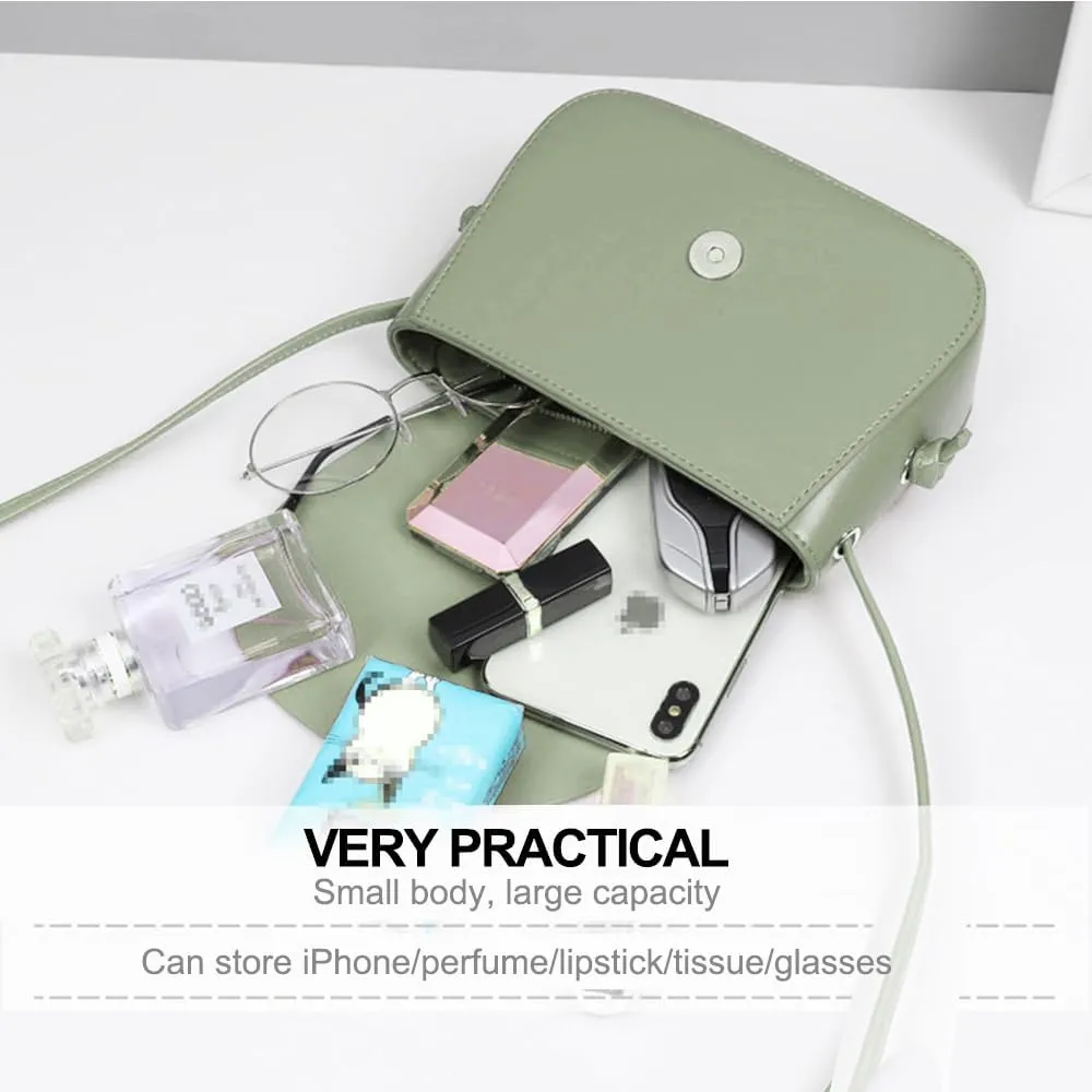 Square Crossbody Shoulder Bag Flap Clutch Bag Retro Satchel Handbag for Girls Casual Satchel Bag